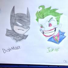Chibi Batman Vs The Joker Drawing Comment And Like If You Want To See More Go Follow My Ig Ilovedrawing013 If You Have A Joker Drawings Drawings Batman Vs