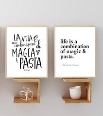 See more ideas about art, kitchen art, wall art. Beautiful Italian Kitchen Decoration Canvas Painting Magic Pasta Fellini Quote Poster Italy Lovers Art Prints Restaurant Decor Painting Calligraphy Aliexpress