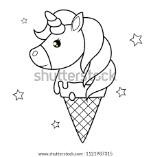 Cute baby unicorn holding ice cream, coloring page for girls. Ice Coloring Page At Getdrawings Free Download