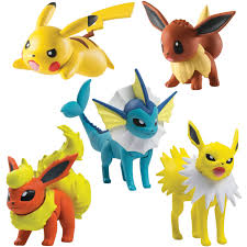 Pokemon Multi Figure Pack Flareon Jolteon Vaporeon Pikachu And Eevee Walmart Com Walmart Com