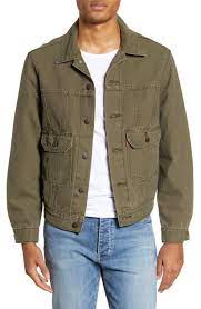 Levi S Ironic Iconic Regular Fit Trucker Jacket In Olive Night Canvas Trucker Modesens