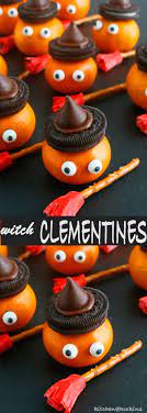 Halloween Clementine Witch And Edible Broomstick Kitchen Hoskins Recipe Easy Halloween Food Recipes Halloween Treats