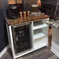 Custom Mini Fridge Storage Cabinet Made By Theawesomeorange Com Diy Customfurniture Tempeaz Diy Home Bar Mini Fridge Cabinet Mini Fridge