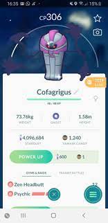 Shiny Pokemon Go Cofagrigus RARE | eBay