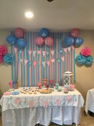 Gender Reveal Dessert Candy Table Gender Reveal Dessert Gender Reveal Party Decorations Gender Reveal Decorations