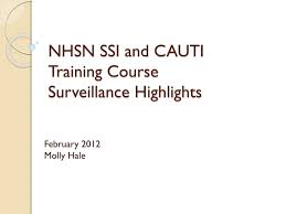 National healthcare safety network (nhsn). Ppt Nhsn Ssi And Cauti Training Course Surveillance Highlights Powerpoint Presentation Id 2644192