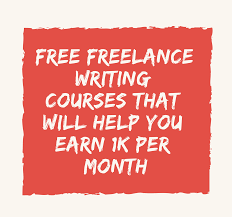 Free Freelance Writing Course Move From Earning 1 5 To 100 Per Post Freelance Writing Course Freelance Writing Writing Courses
