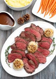 The tenderloin gets a nice crusty brown exterior, which adds delicious flavor and texture to an otherwise lean cut. Roasted Beef Tenderloin With Port Wine Gravy Valerie S Kitchen