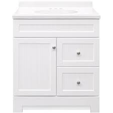 30w x 18d x 35.5h colors: Style Selections Ellenbee 30 In White Single Sink Bathroom Vanity With White Cultured Marble Top In The Bathroom Vanities With Tops Department At Lowes Com