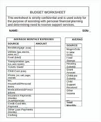 Blank Budget Worksheet Budget Spreadsheet Template Budgeting Budgeting Worksheets