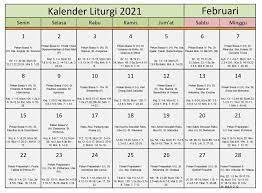 Dalam artikel ini kami akan. Download Kalender Liturgi Februari 2021 Tahun B 1 Pdf Excel Dan Jpeg Enkosa Com Informasi Kalender Dan Hari Besar Bulan Januari Hingga Desember 2021