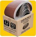 4 x 24 Inch 60 Grit Sanding Belt | Premium Aluminum Oxide Sanding ...