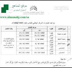 المركز الوطني للقياس والتقويم في التعليم العالي. Ù…ÙˆØ§Ø¹ÙŠØ¯ Ø§Ø®ØªØ¨Ø§Ø±Ø§Øª Ø§Ù„Ù…Ø±ÙƒØ² Ø§Ù„ÙˆØ·Ù†ÙŠ Ù„Ù„Ù‚ÙŠØ§Ø³ Ø£Ø®Ø¨Ø§Ø± Ø§Ù„ØªØ±Ø¨ÙŠØ© Ø§Ù„ÙØµÙ„ Ø§Ù„Ø£ÙˆÙ„ Ø§Ù„Ù…Ù†Ø§Ù‡Ø¬ Ø§Ù„Ø³Ø¹ÙˆØ¯ÙŠØ©