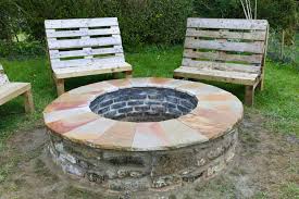 I really like this article by the family handyman that describes in detail how to build a brick fire pit. Fire Pit At Llanblethian Orchards Cider Barn How We Built Our Stone Fire Pit