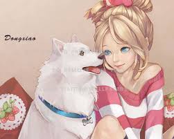 Anime wallpapers only the best anime wallpapers. Dong Xiao Lick Blue Eyes Kawaii Wolf Anime