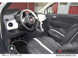Fiat 500 Seat Covers Set Of Front Leather Seat Covers And Head Rests By Black Black Tuxedo Finish Automoviles