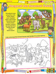 Gambar mewarnai untuk anak gambar mewarnai untuk anak paud tk dan sd sebagai contoh cara menggambar dan mewarnai bunga binatang pemandangan buah tersedia gratis untuk didownload. Worksheet Paud Tk A B Mengenal Dan Mewarnai Hewan Ebook Anak