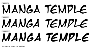 Manga Temple In 2020 Handwritten Fonts Manga Typography