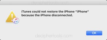 Maybe your phone is misbehaving and you hope to fix it by restoring it to factory conditions and applying the latest backup. How To Fix The Iphone Disconnected Error During Backup Or Restore In Itunes