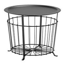 Ikea Gualov Storage Table You Can Store Everything From Throws And Pillows To Newspapers And Yarn In The Basket O Table Storage Side Table Coffee Table
