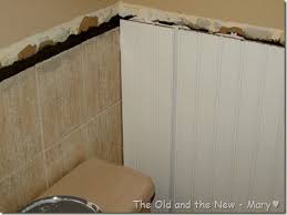 Detailed Instructions On Putting Beadboard Over Tile Bathroom Wall Tile Bathroom Tile Diy Bathroom Wall Panels