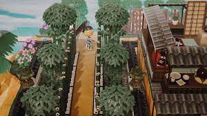Sherry G On Instagram Wip Part Of My Tea House Next To A Bamboo Forest Leading Towards Animal Crossing Island Ideas New Animal Crossing Acnh Island Ideas