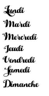Coeur De Beurre Scrapbooking Et Fantaisies Fichier Gratuit Les Jours De La Semaine Teksten Smashbook Lettertypen
