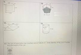 Findsurface area & volume of prisms unit mrs. Unit 11 Volume Amp Surface Area Homework 5 Chegg Com