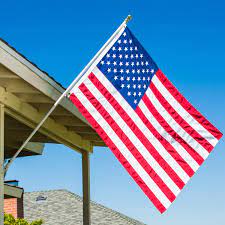 Learn how to install a majestic house flag on a flag pole. Amazon Com Grace Alley Flag Pole Kit Includes Tangle Free Flagpole Flag Pole Bracket Embroidered American Flag Made In Usa Garden Outdoor