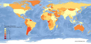 Percentage Of Population Who Live In Each Country S Largest City Map World City