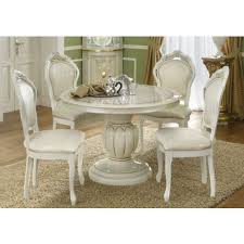 This guide explains how to calculate the ideal table size for seating 2,4,6,8,10,12 people. Leonardo Italian Round Dining Set 4 High Gloss Ivory New Room Style