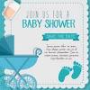 Free printable twin baby shower invitation from themes for baby shower. 1