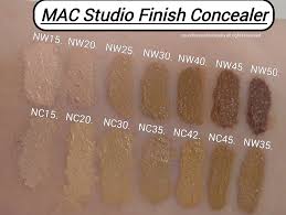 mac studio finish concealer review swatches of shades in