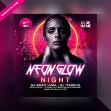 The final package you download includes a fully layered, renamed, grouped psd file. Glow Party Flyer Psd 300 High Quality Free Psd Templates For Download