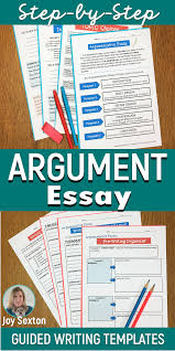 Argumentative Essay Argumentative Essay Argumentative Writing Teaching Middle School