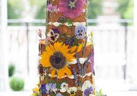 Kristin's fall sunflower wedding at running deer golf club. 14 Sunflower Wedding Cake Ideas