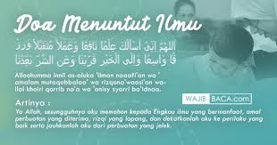 Doa Menuntut Ilmu Lengkap Sesuai Sunnah Mudah Dihafal