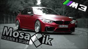 Bmw M3 30jahre Edition Wrapping By Mosa Ik Red Matte Satin Wrapping Rot Matt Youtube