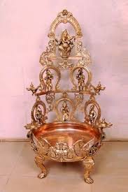 Superb Silver Pooja Items Brass Decor Indian Decor