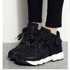 siyah simli bayan spor ayakkabi kokosbayan com da siyah spor ayakkabi moda ayakkabilar ayakkabilar