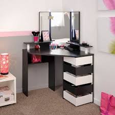 Volage Makeup Table White Black And White Walmart Com In 2020 Bedroom Vanity Beauty Room Corner Makeup Vanity