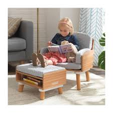 Mid Century Kid Reading Chair And Ottoman Home Furniture Kids Seating Maisonette Kids Chairs Kids Reading Chair Comfy Reading Chair