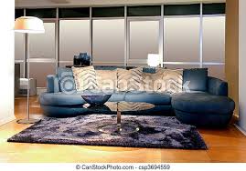 Shop modern living, dining, office, and bedroom furniture at west elm®. Blue Sofa Big Blue Sofa With Animal Print Cushions Canstock