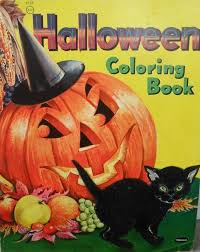 Boys, girls and i had this coloring book myself as a kid growing up in the golden age of halloween fun. Pin On Halloween Cats Vintage