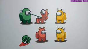 How To Draw Among Us Super Funny Part 5 Funny Drawings Art Drawings Simple Doodle Drawings