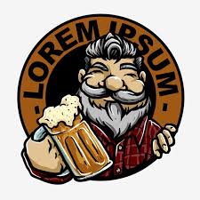 Bearded Man With A Glass Of Root Beer Vector Badge Design Logo Banner Clip Png Transparent Clipart Image And Psd File For Free Download Beer Logo Beer Vector Beer Cartoon