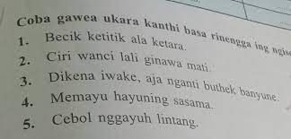 Dalam mempelajari bahasa perlu bagi kita untuk mengerti dan mengetahui tata bahasa dari bahasa yang hendak kita pelajari. Tolong Buatkan Ukara Kanthi Basa Rinengga Sekarang Brainly Co Id