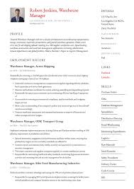 Resume should reflect the kind of skills the employer would value. Warehouse Manager Resume Writing Guide 18 Templates