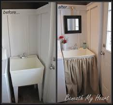 how to make a skirt for bathroom sink