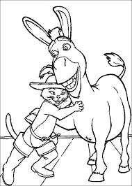Shrek Donkey Happy Coloring Pages For Kids Gp3 Printable Shrek Coloring Pages For Kids Cartoon Coloring Pages Disney Coloring Pages Coloring Pictures